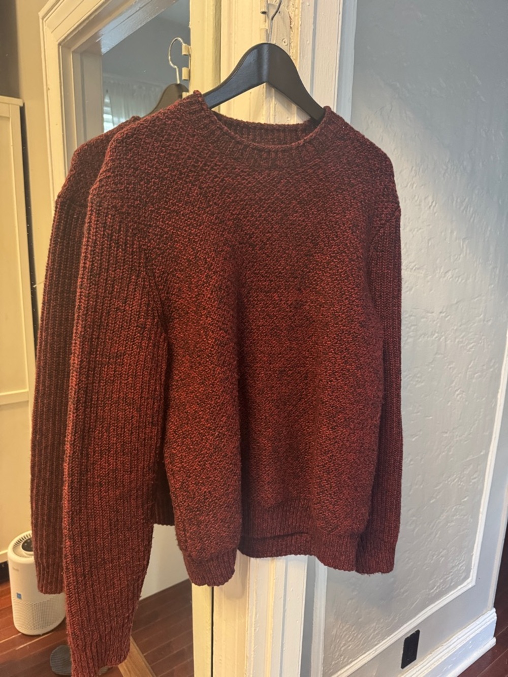Banana Republic Men's Crewneck Sweater in Burgundy